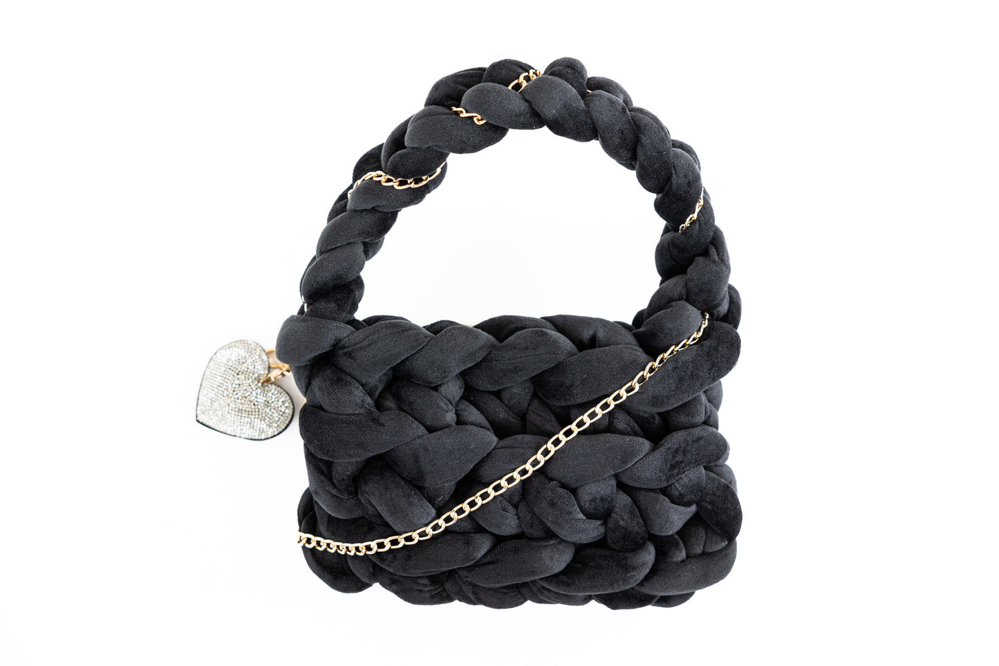 Black Macramé Handbag