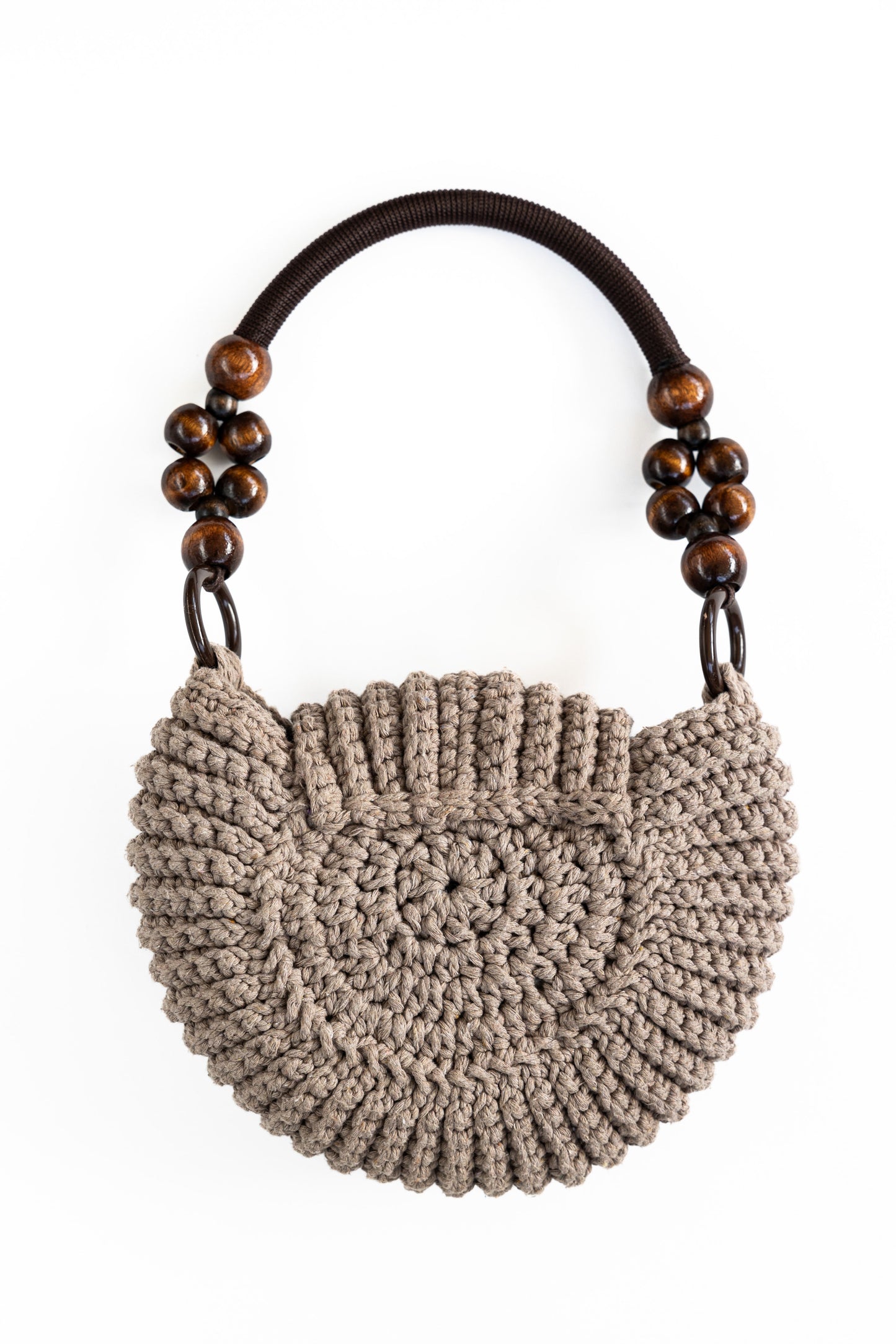 Almond Macramé Handbag