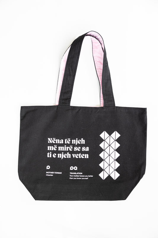 Mother Tongue Tote Bag: Albanian