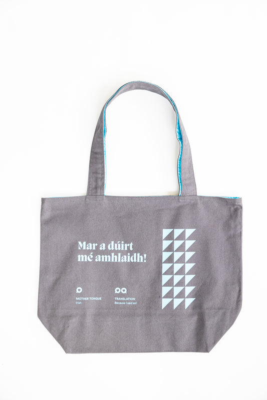 Mother Tongue Tote Bag: Irish